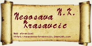 Negosava Krasavčić vizit kartica